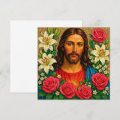 Jesus Greeting Card. (Vorne/Hinten)