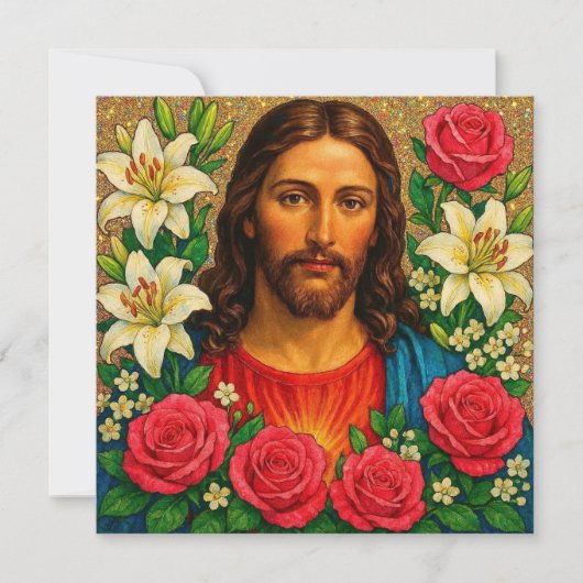 Jesus Greeting Card. (Vorderseite)