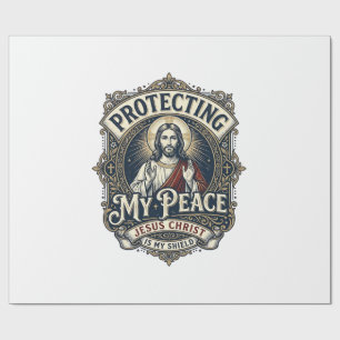 Jesus Grenzen Selbstachtung Shirt Glaube Basiertes Geschenkpapier