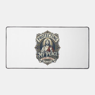 Jesus Grenzen Selbstachtung Shirt Glaube Basiertes Schreibtischunterlage