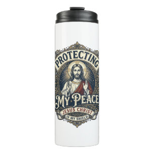 Jesus Grenzen Selbstachtung Shirt Glaube Basiertes Thermosbecher