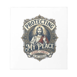 Jesus Grenzen Selbstachtung Shirt Glaubensbasiert  Notizblock