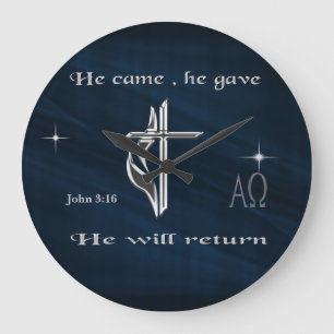 Jesus Große Wanduhr