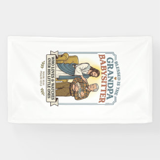 Jesus Großeltern Babysitting Humor T-Shirt Glaube  Banner