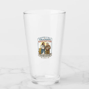 Jesus Großeltern Babysitting Humor T-Shirt Glaube Glas