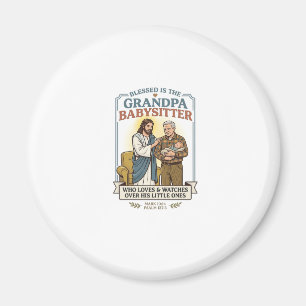 Jesus Großeltern Babysitting Humor T-Shirt Glaube  Magnet