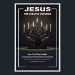 Jesus - Großer Menorah Poster<br><div class="desc">Jesus - Großer Menorah</div>