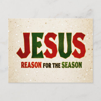 Jesus Grund der Jahreszeit Postkarte