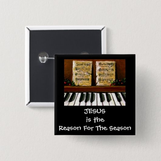 JESUS-GRUND FÜR JAHRESZEIT: KLAVIER: KUNST BUTTON (Vorne & Hinten)