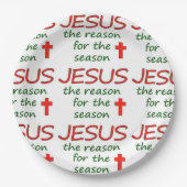 JESUS-Grund für Jahreszeit Pappteller (Vorderseite)