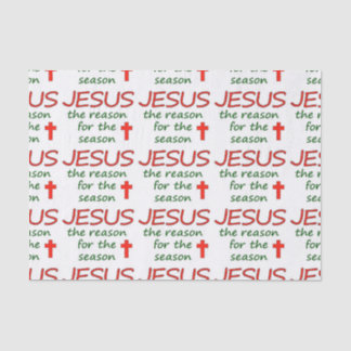 JESUS-Grund für Jahreszeit Seidenpapier