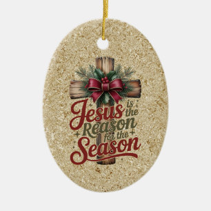 Jesus-Grund-Saison-Ornament Keramik Ornament