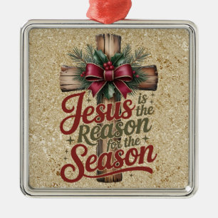 Jesus-Grund-Saison-Ornament Ornament Aus Metall