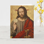 Jesus Grußkarte Karte (Gelbe Blume)