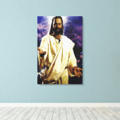 Jesus grüßt dich leinwanddruck (Insitu (Holzboden))
