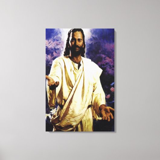 Jesus grüßt dich leinwanddruck (Vorderseite)