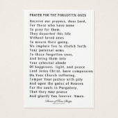 Jesus gute Hirten Soule im Fegefeuer Gebet (Rückseite)