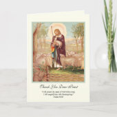 Jesus gute Hirtenpriester Ermutigung Karte (Vorderseite)