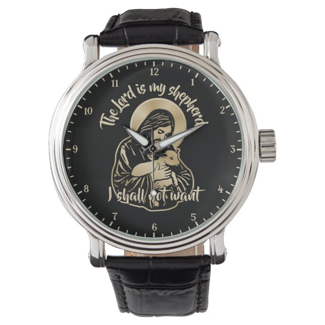 Jesus guter Hirte Armbanduhr (Vorderseite)