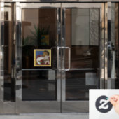 Jesus Guter Hirte Fensteraufkleber (Büro Tür)