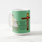 Jesus Guter Hirte Kaffeetasse (Vorderseite Links)