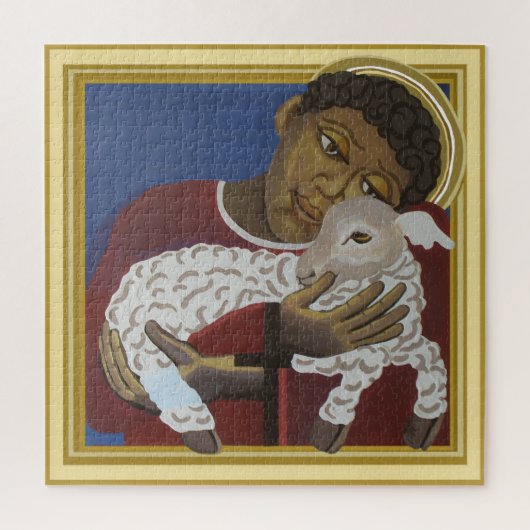Jesus Guter Hirte Puzzle (Vertikal)