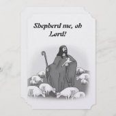 Jesus, guter Hirte, Schafe Feiertagskarte (Vorne/Hinten)