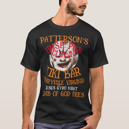 JESUS GYRO NIGHT PATTERSON IRISH PUB BERRYVILLE VA T-Shirt (Vorderseite)