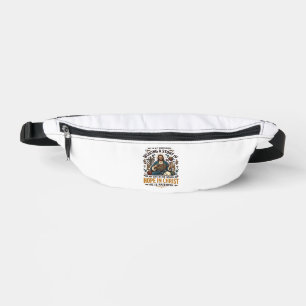 Jesus Häkeln Stricken T-Shirt Inspirierender Glaub Bauchtasche
