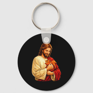Jesus hält Eichhörnchen christlich Schlüsselanhänger
