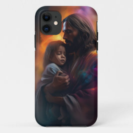 Jesus hält ein Kind für Komfort Case-Mate iPhone Hülle