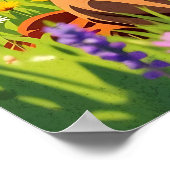 Jesus hält ein Lamm | Religiöses Ostern Poster (Ecke)