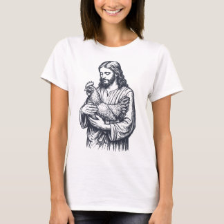 Jesus hält Huhn _1  T-Shirt