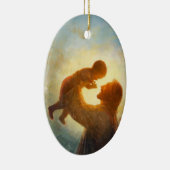 Jesus hält Säuglingsschmuck Keramikornament (Rechts)