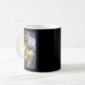 Jesus hält Zigaretten, der Sonnengott Kaffeetasse (Vorderseite Links)
