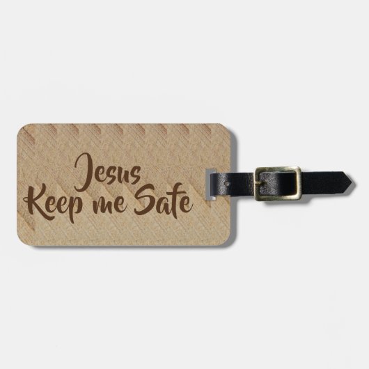 Jesus halte mich sicher Gepäckanhänger (Vorderseite horizontal)