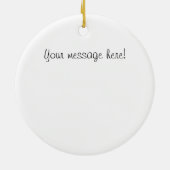 Jesus halten Quer mit John-3:16zitat Keramikornament (Hinten)