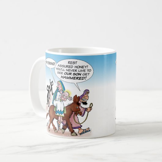 Jesus "Hammered"? - Kaffeetasse (Vorderseite Links)