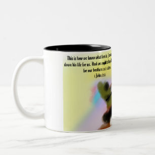 Jesus Hand Zweifarbige Tasse