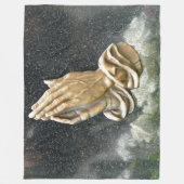 JESUS HANDS IN PRAYER FLEECEDECKE (Vorderseite)