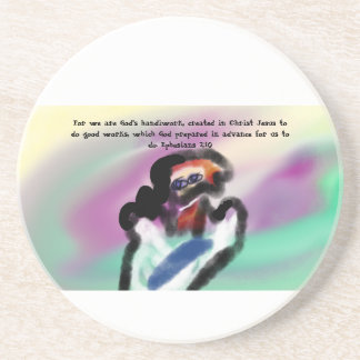 jesus handwork getränkeuntersetzer