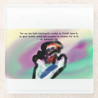 jesus handwork glasuntersetzer