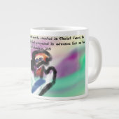 jesus handwork Jumbo-Tasse (Vorderseite Rechts)