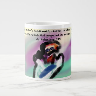 jesus handwork Jumbo-Tasse