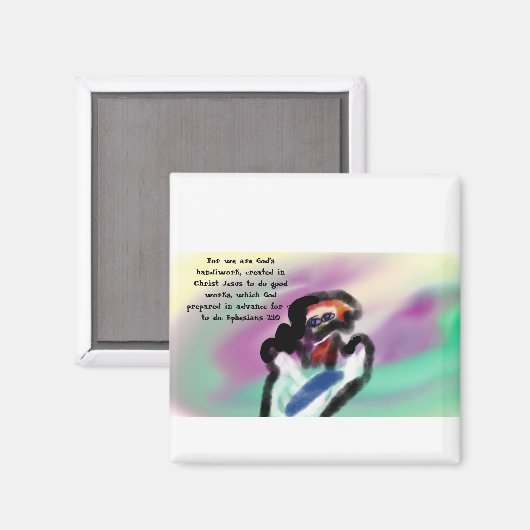 jesus handwork magnet (Vorderseite/Rückseite)