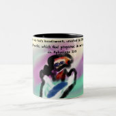 jesus handwork zweifarbige tasse (Mittel)