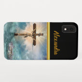 Jesus hängt von einem christlichen Kreuzungskreuz. Case-Mate iPhone Hülle (Rückseite (Horizontal))