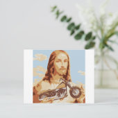 Jesus Harley Liebe Postkarte (Stehend Vorderseite)