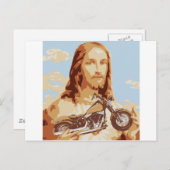 Jesus Harley Liebe Postkarte (Vorne/Hinten)
