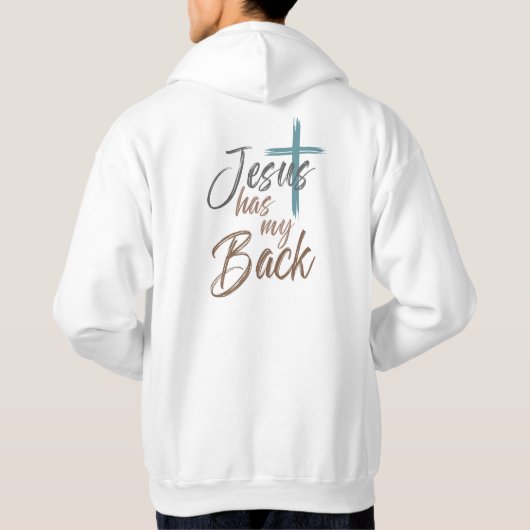 Jesus Has My Back  Hoodie (Rückseite)
